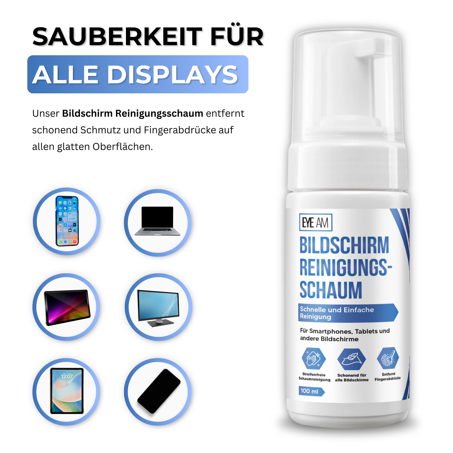 EyeAm Displayreiniger im Alltag – praktische Anwendung im Büro, Homeoffice oder unterwegs auf Reisen