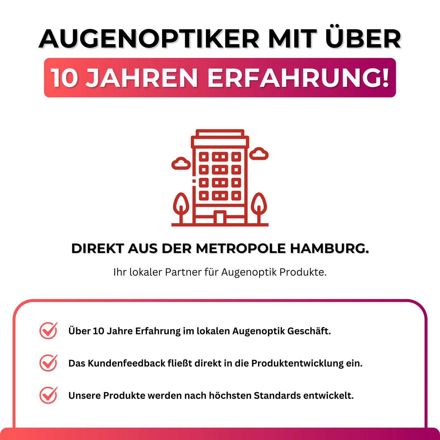 EyeAm Reinigungstuch mit ‚Augenoptik aus Hamburg‘ Siegel – Mikrofaserqualität vom Fachoptiker für streifenfreie Reinigung