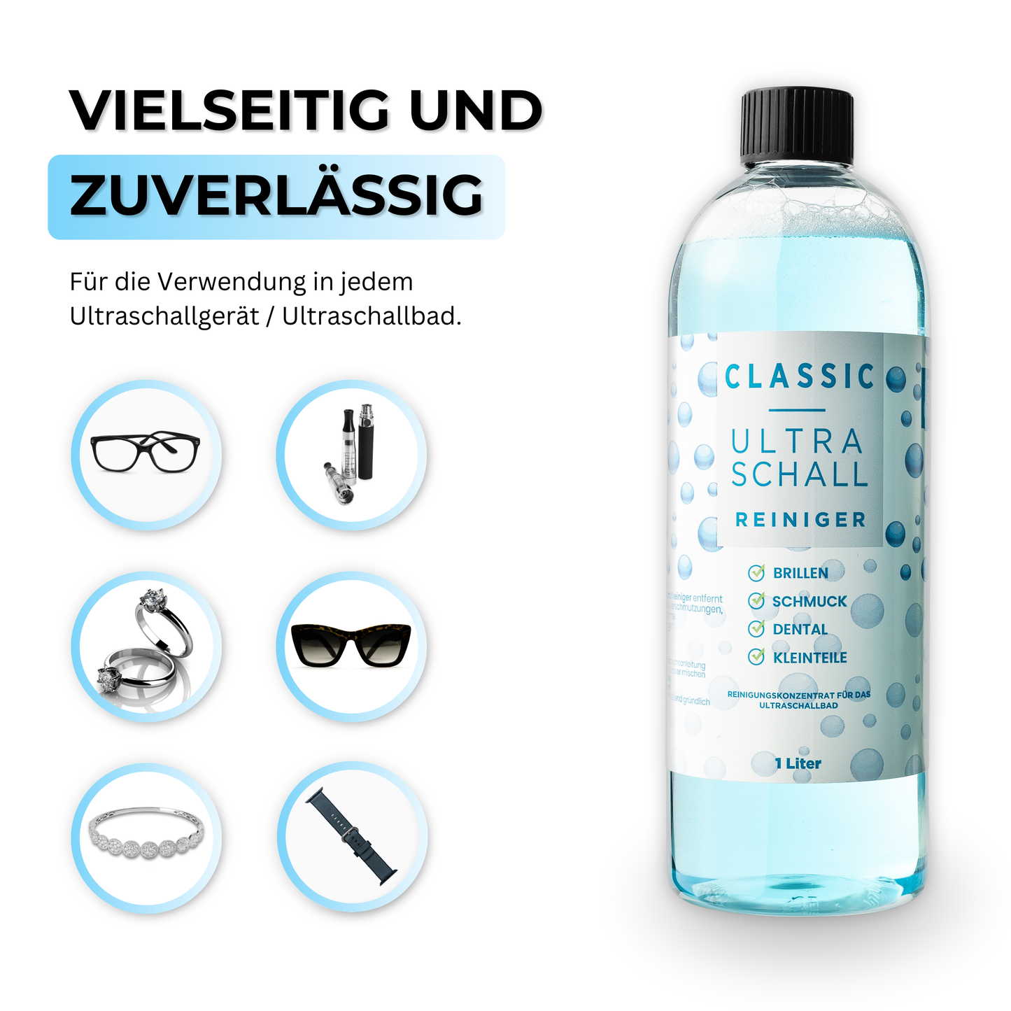 EyeAm Ultraschallreiniger im Einsatz für Schmuck und Dentalpflege – gründlich und schonend zugleich