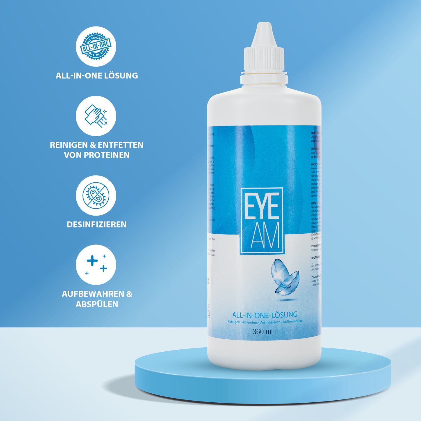 
                  
                    Kontaktlinsen-Pflegemittel 2x360ml + 100ml Reise-Set (All-In-One Lösung)
                  
                
