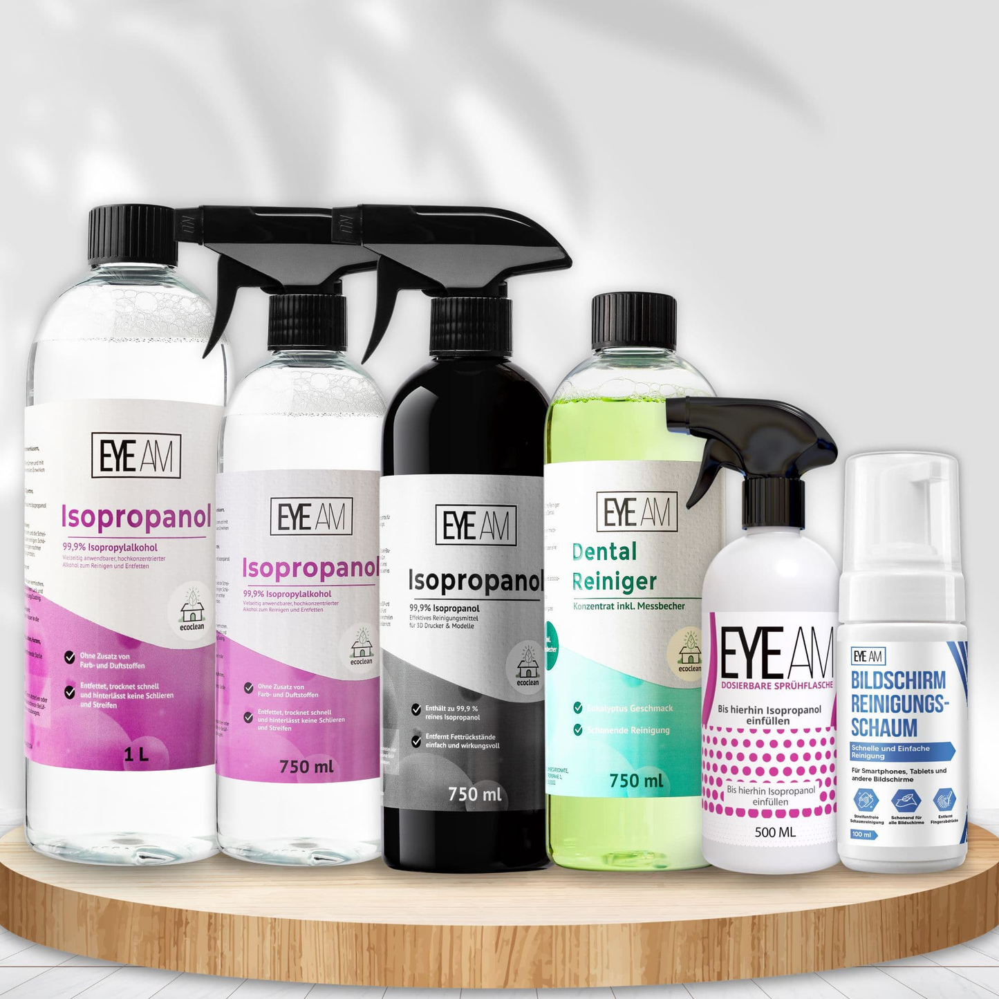 EyeAm Clean - Professionelle Brillenpflege-Produkte: Brillenspray, Ultraschallreiniger &amp; Zubehör für klare Sicht – entwickelt für Optikerqualität zu Hause.