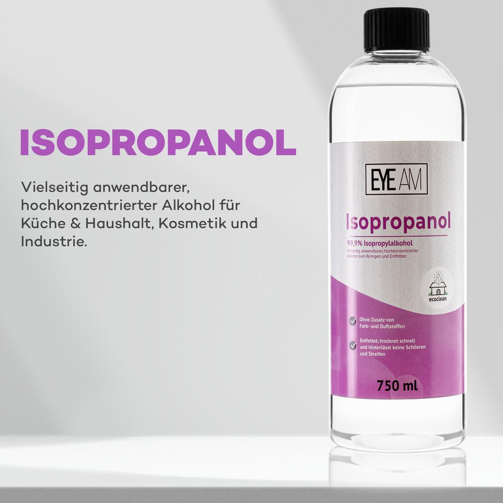 Isopropanol IPA 99,9% – Reinigungsalkohol für Küche & Haushalt –