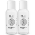 Zwei Flaschen EyeAm Spezialreiniger mit je 50 ml als Set, geeignet für alle gängigen Brillenbäder.