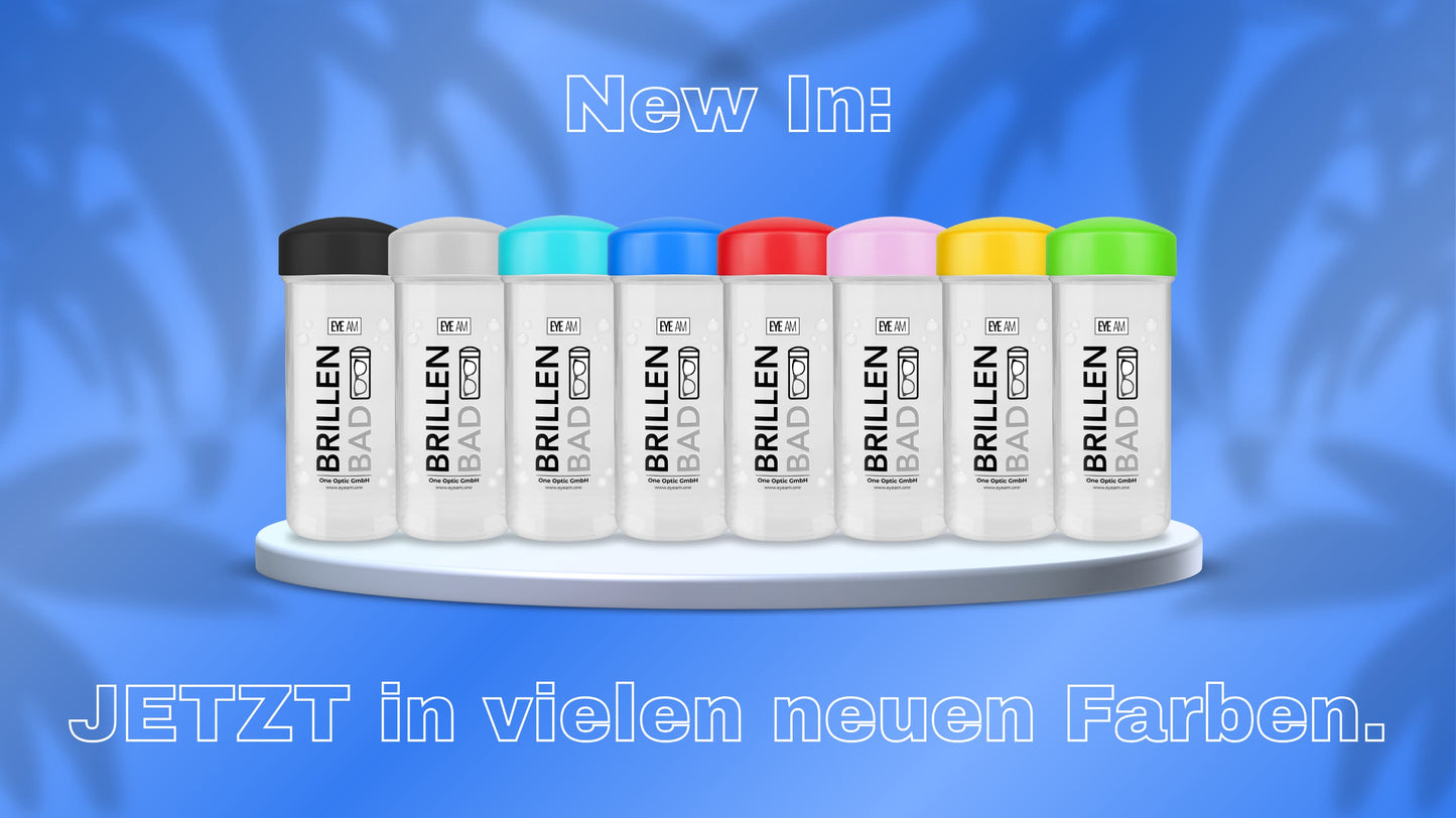 Das EyeAm Brillenbad Set kombiniert Brillenbad, 50ml Spezialreiniger und Mikrofasertuch für perfekte Reinigung. Streifenfreie Ergebnisse und klare Sicht in Sekunden – ideal für den Alltag.