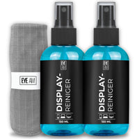 EyeAm Displayreiniger 2x150ml mit Mikrofasertuch